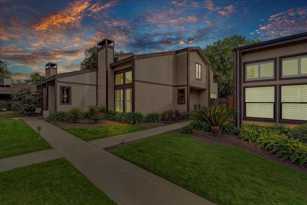 Front of home at dawn