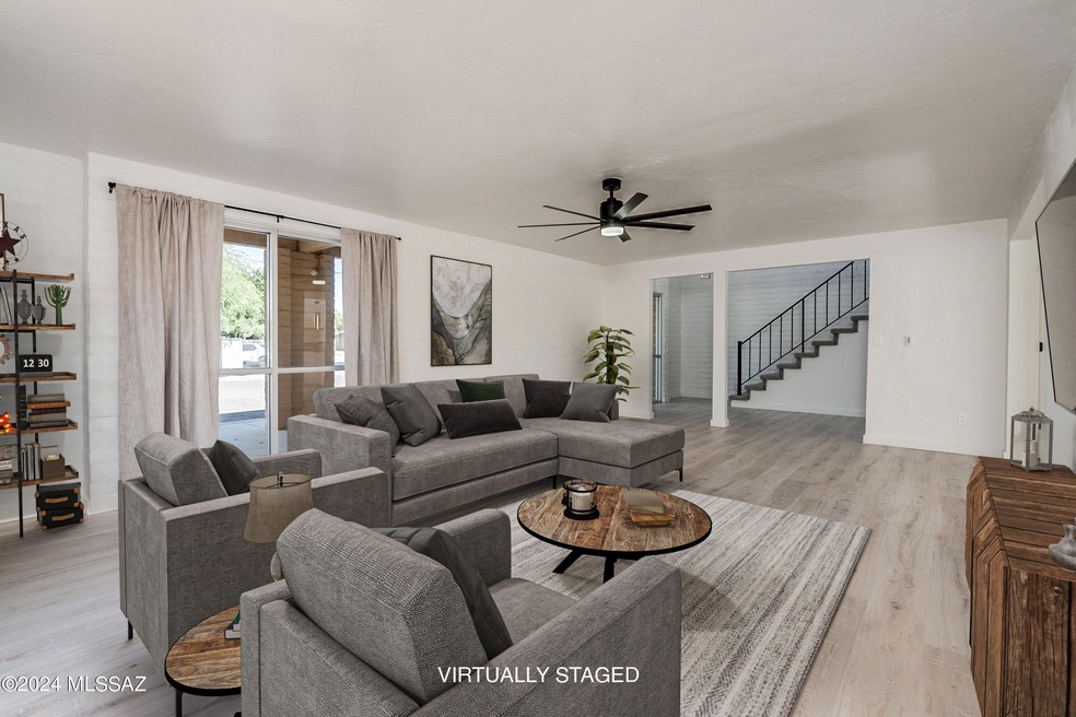 Virtually Staged Living Room