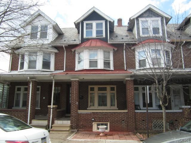 large tiled front porch