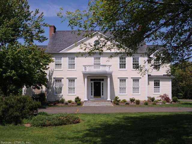 Exterior Front. Custom built Georgian Colonial
