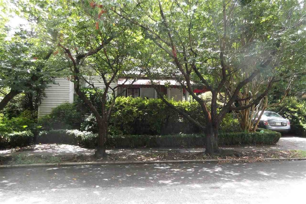 Shaded and secluded Front Porch at 1933 Carr Ave.