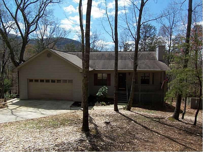 Exterior Front. Easy, level driveway into garage