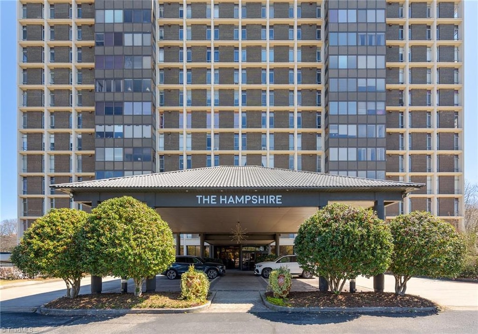 Main Entrance to Hampshire Towers