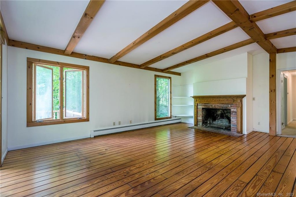 Wood burning fireplace in the great room