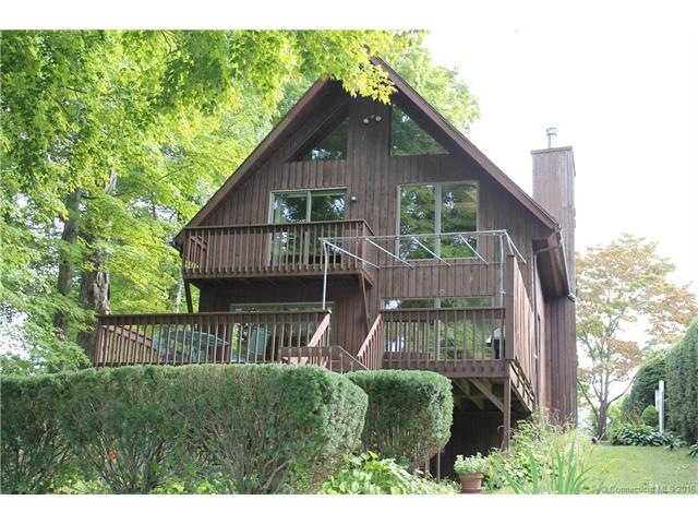 rear of home facing lake