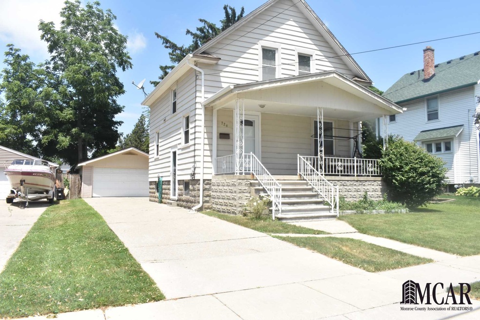House and detached garage