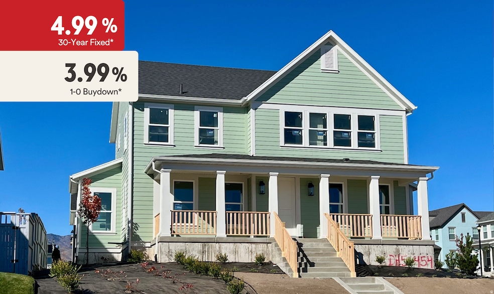 View of front facade featuring a porch