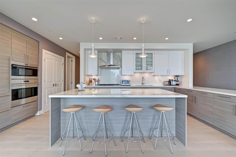 Fully furnished 3 Bedroom, 3 1/2 bath with Study, 2 parking spaces and AC storage with Galleria Views.