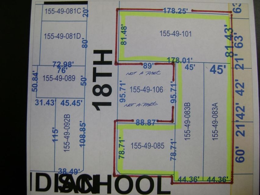 plat of 4 subject parcels