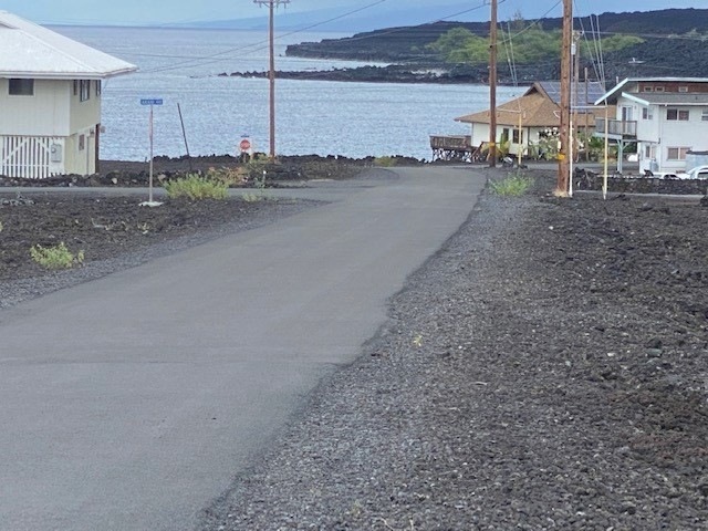 Side view towards ocean