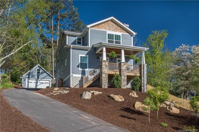 Front of house.  Detached two car garage with loft