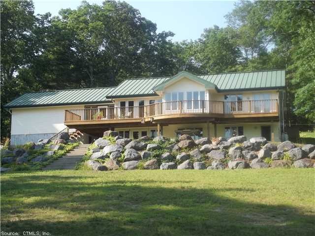 Exterior Back. This is the view from the dock area