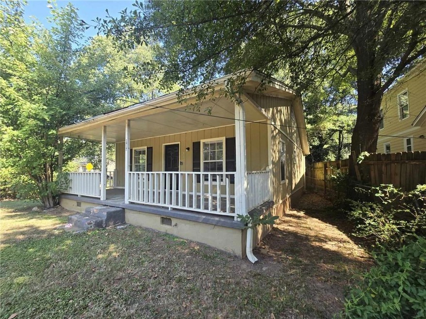 View of front of home featuring covered porch