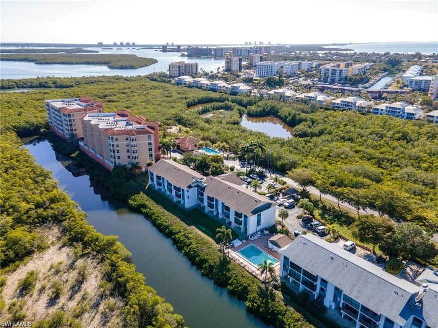 Aerial View Of Bay And Canal