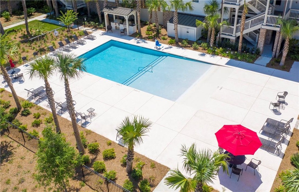 Zero entry pool; assisted chair; gas grilling pavi