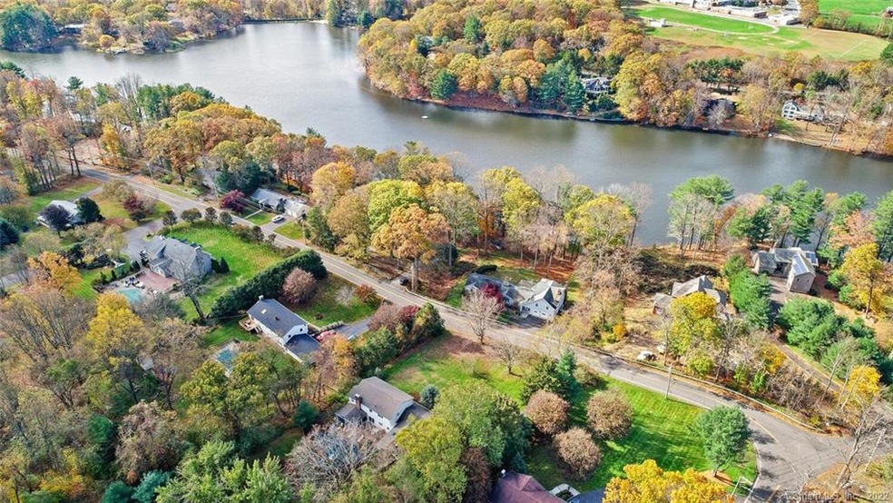 Aerial photo gives you expansive view of the lake.
