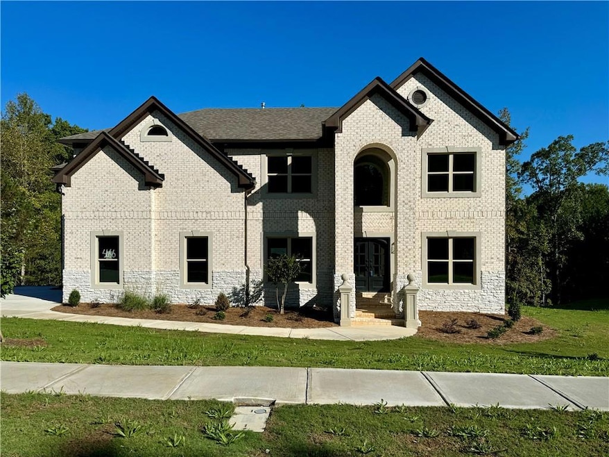 View of front of home with a front yard