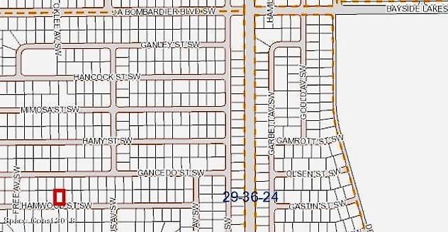 map for 539 Hamwood St