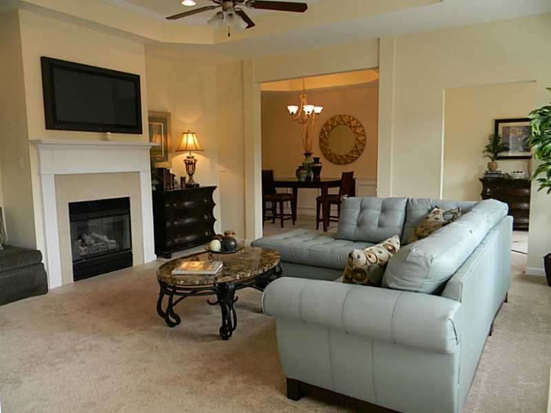 Living Room. Decorated Model Home of the same floo