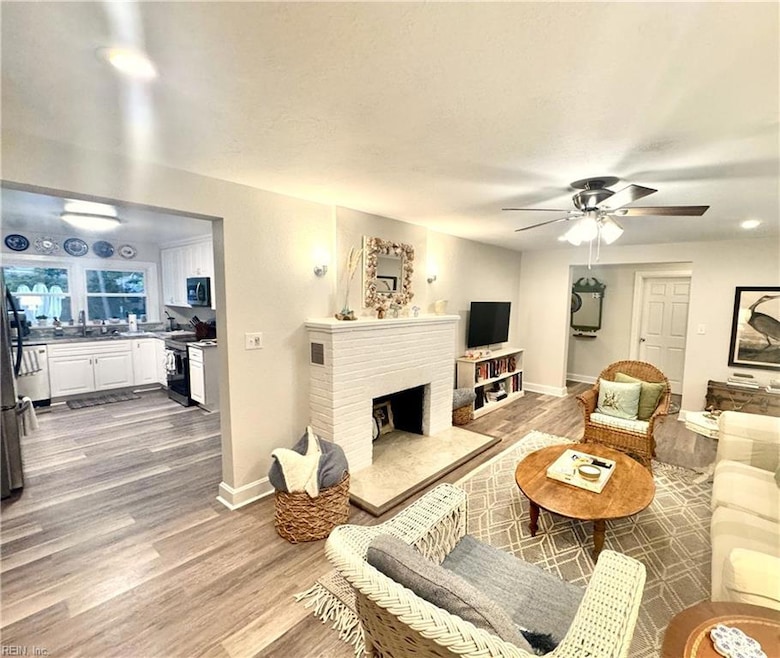Beautifully updated home.  Fireplace is NOT operational (decorative ONLY)