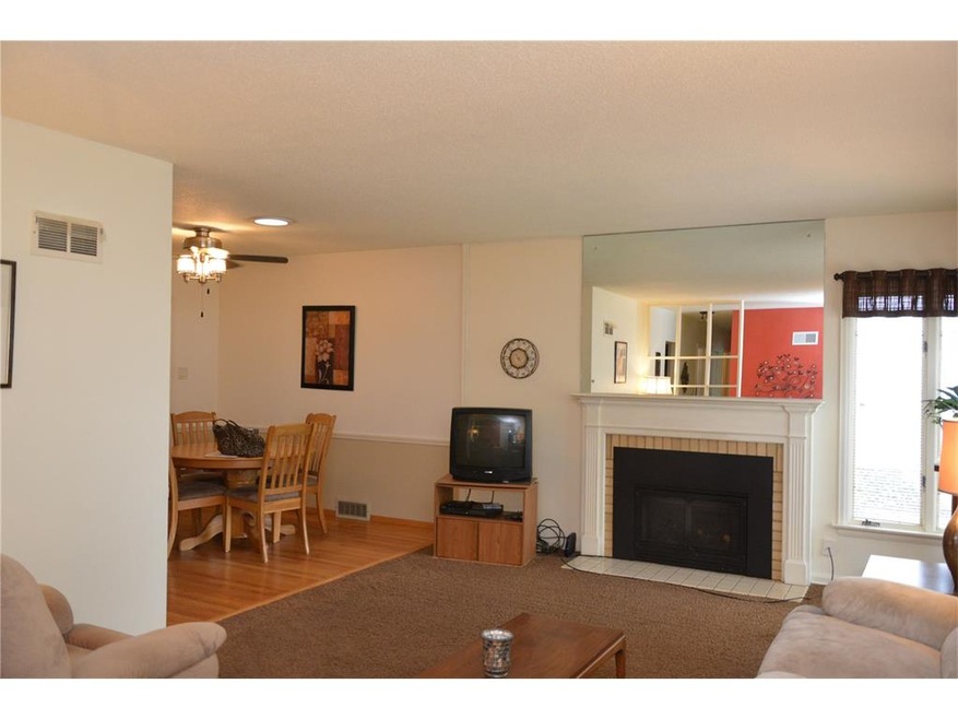 Here's a view of the living room looking into the dining room.