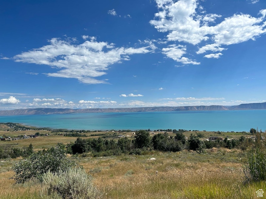 Water view with a mountainous background