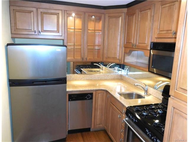 42 inch maple cabinetry, with gas stove, dishwashe