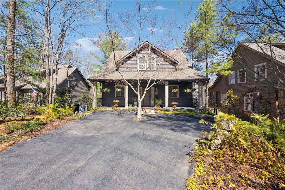 View of front of house with covered porch