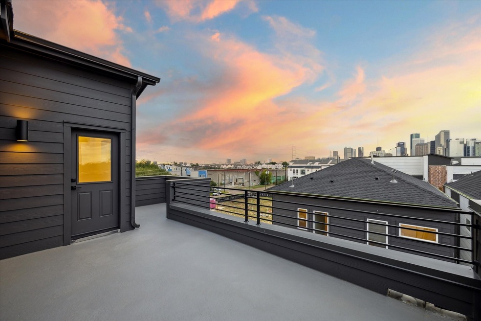 Roof terrace view from 1106 Palmer