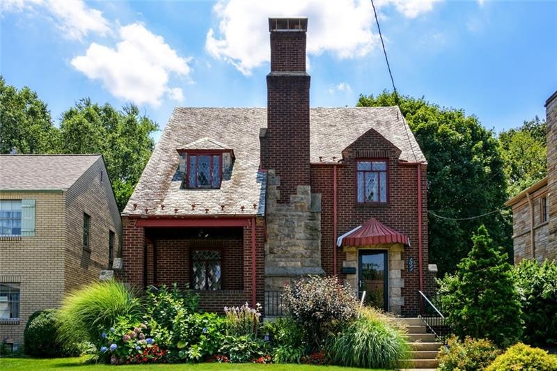This charming brick tudor has such a prominent chi