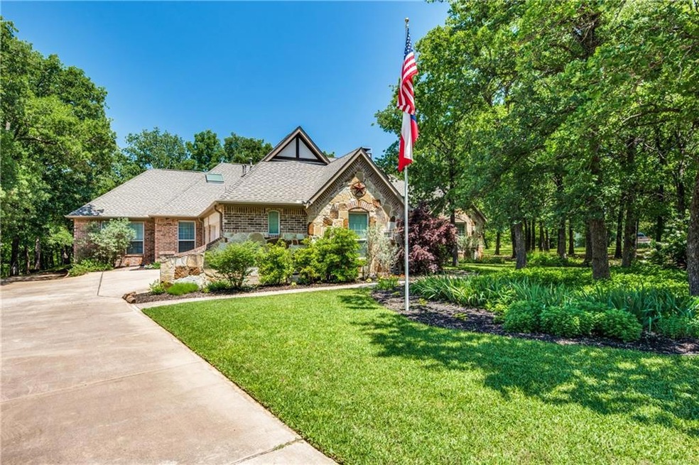 Custom single story home with brick and stone.