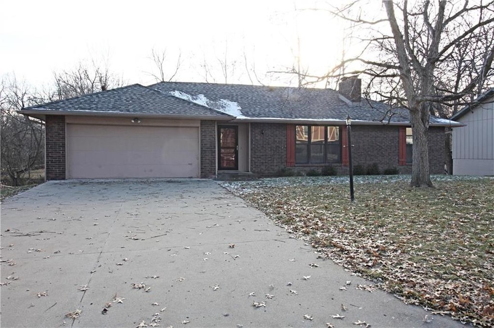 Front of the Home w/brick facade