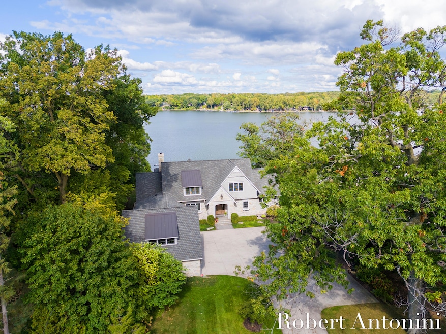 Aerial of Home & Reeds Lake