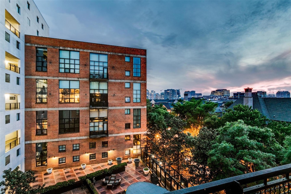 View of outdoor building at dusk
