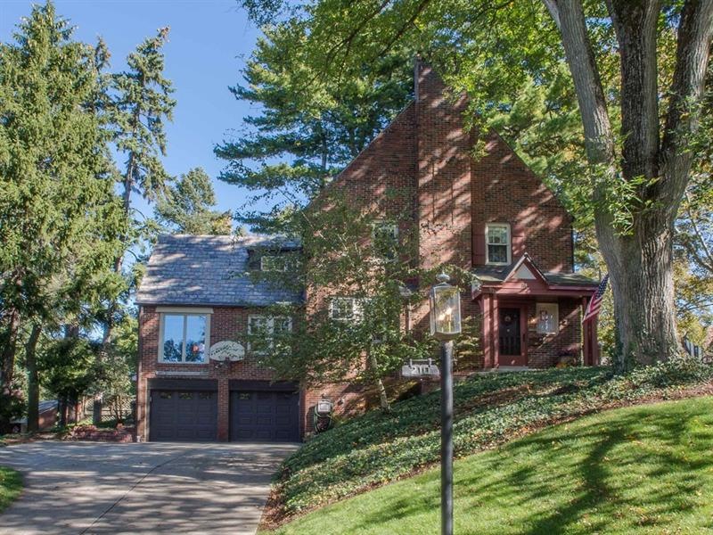 Classic Mt. Lebanon brick Colonial offering  4- or
