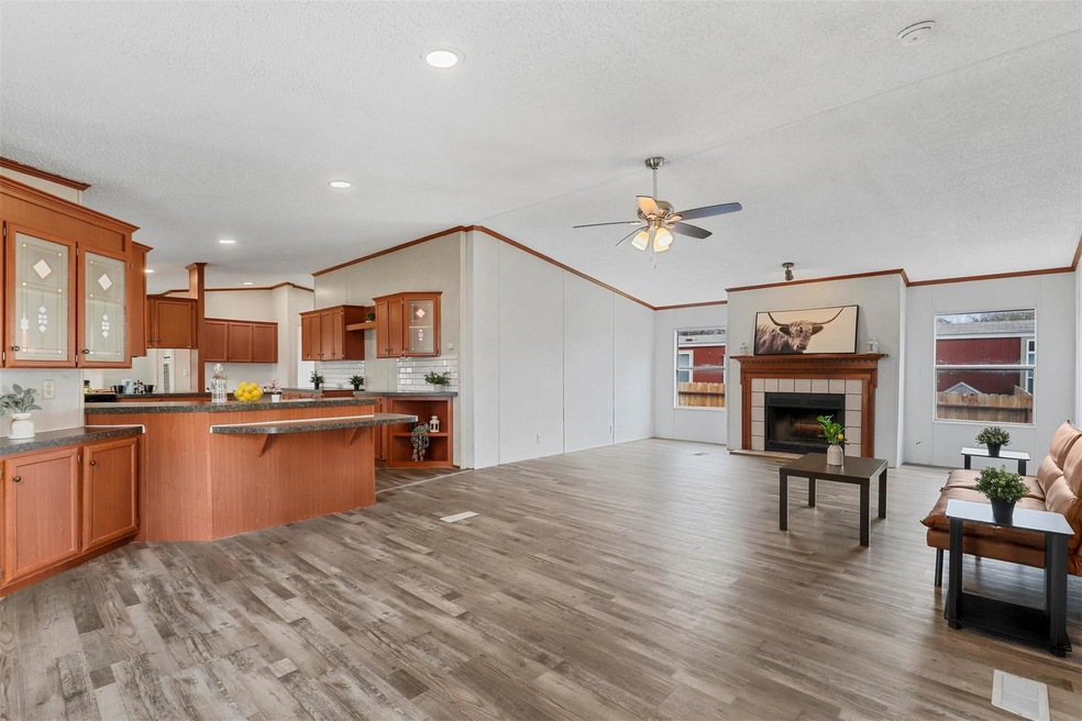 Open Concept living room and kitchen view