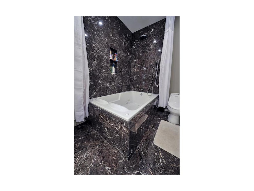 Master bath with Double jetted tub and multi-head 