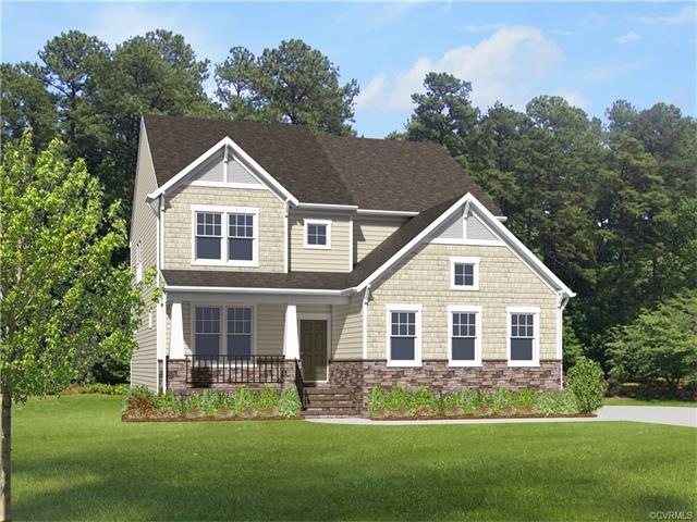 Rendering of home being built on this home site.