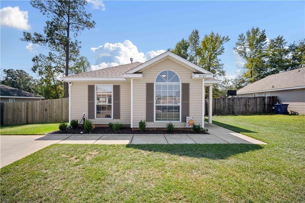 View of front of home with a front lawn