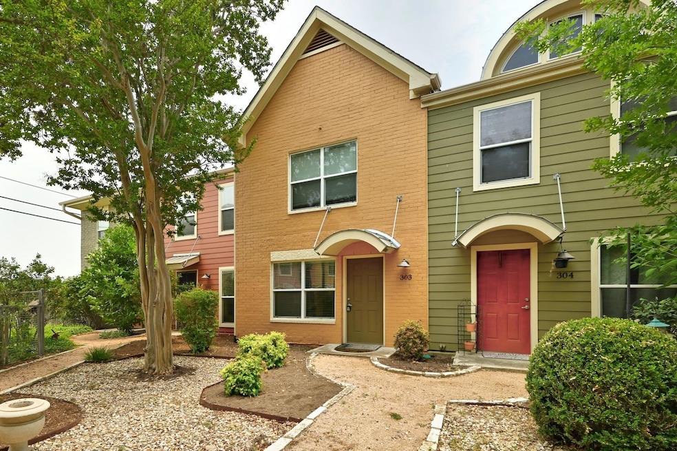 Multi unit property featuring brick siding