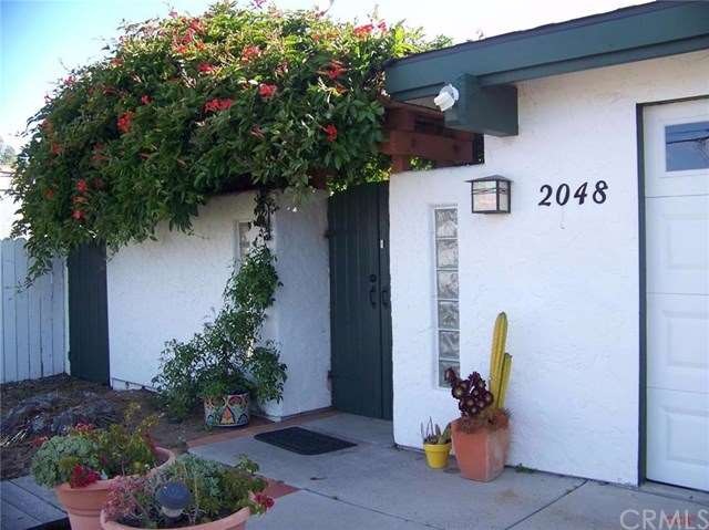 Partial view of the front entry to the property.