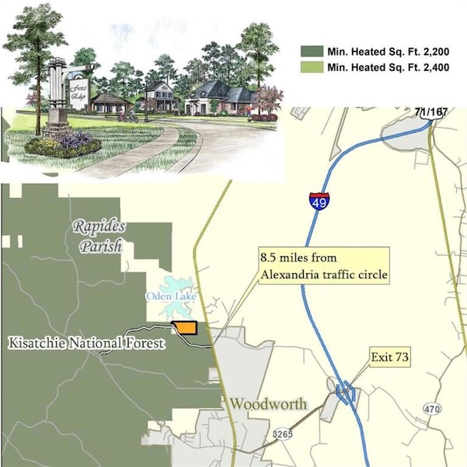 Close to town and nestled by Kisatchie Forest