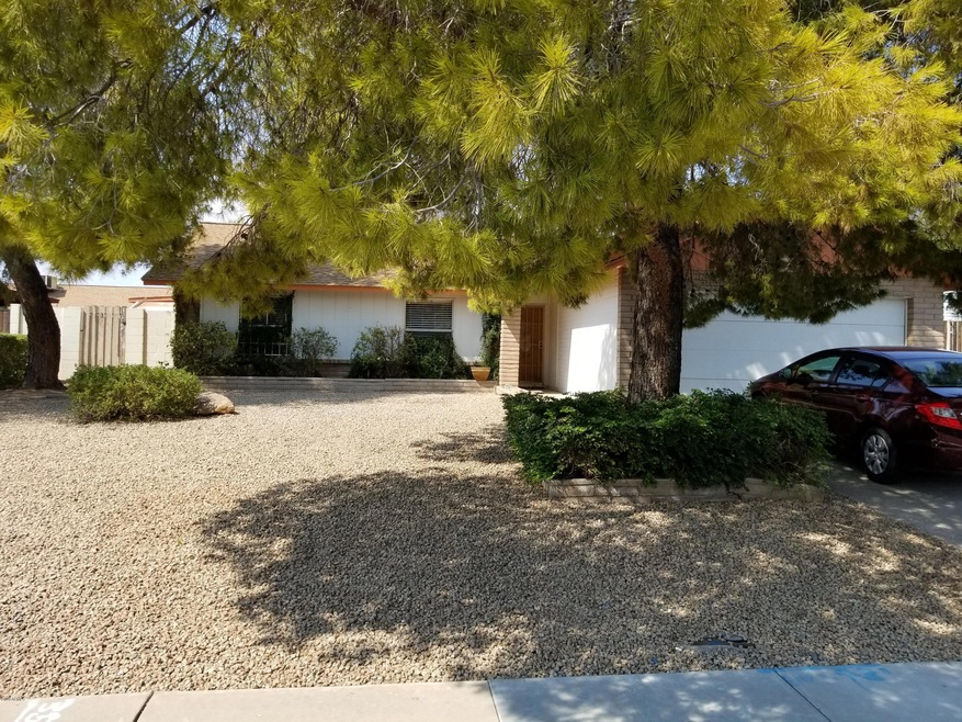 front of the house