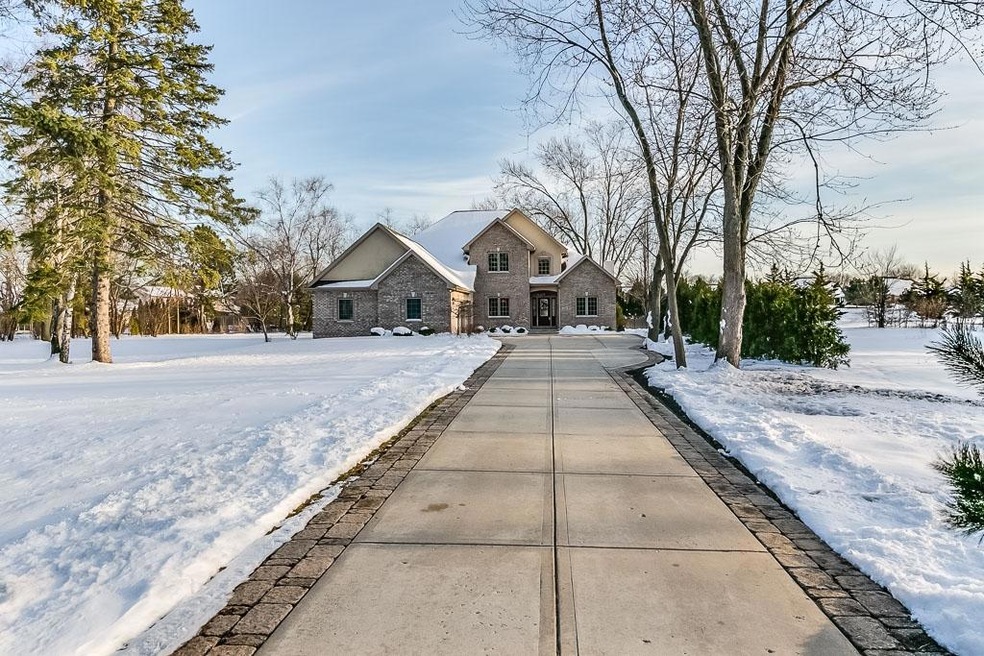 Front with 3 car garage