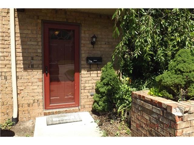 Private entryway into unit