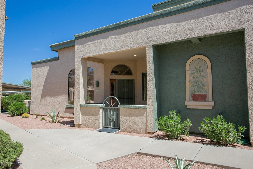Gated patio entry