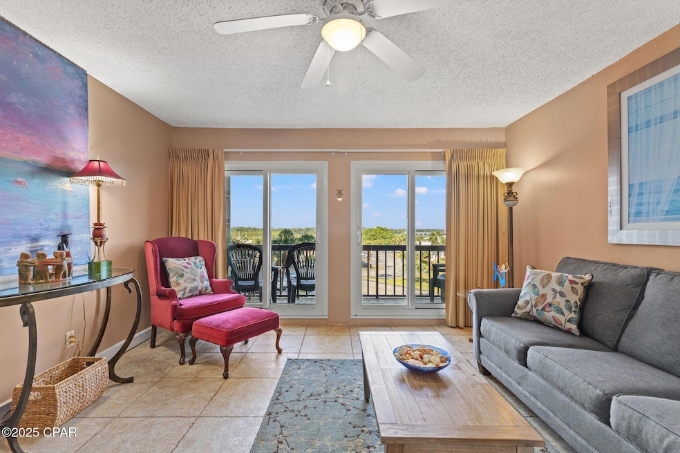Living area with balcony