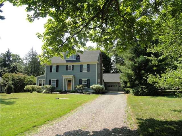 Exterior Front. Gracious Center Entrance Colonial 