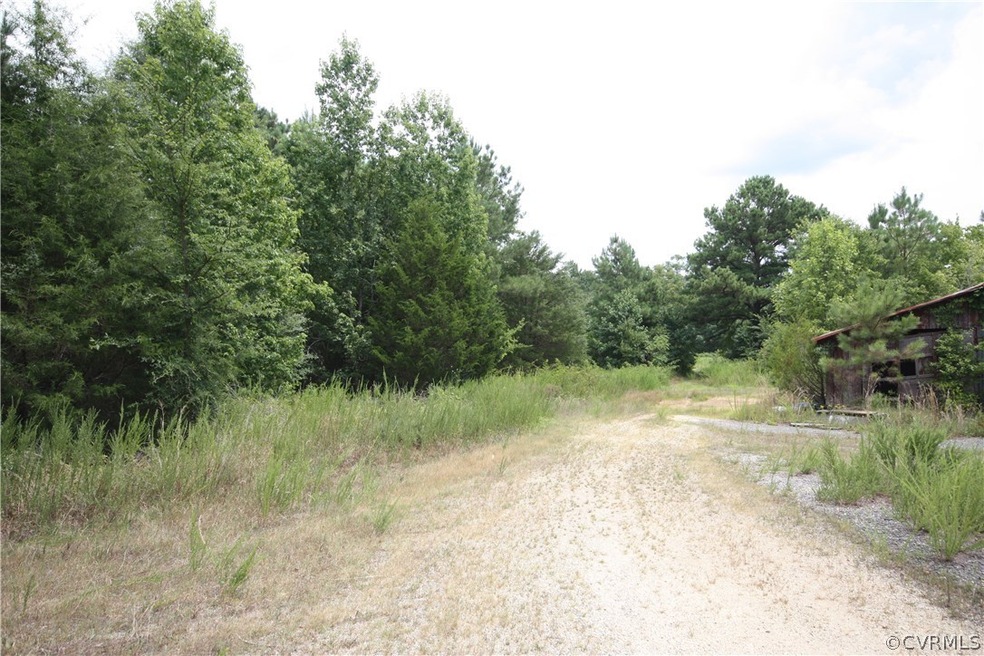 Driveway leading to property.
