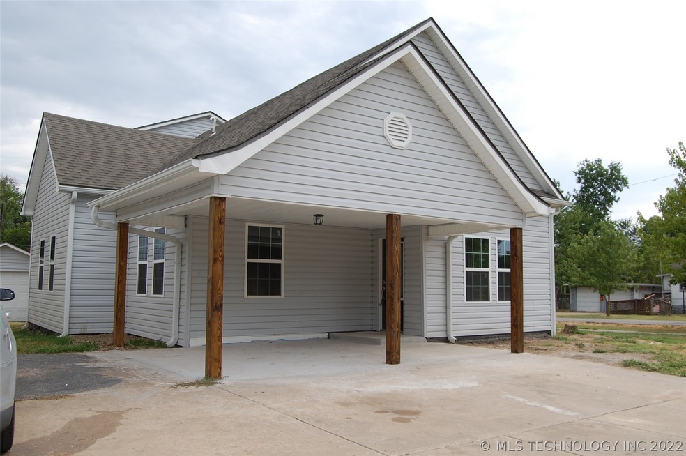Front entrance with covered porch